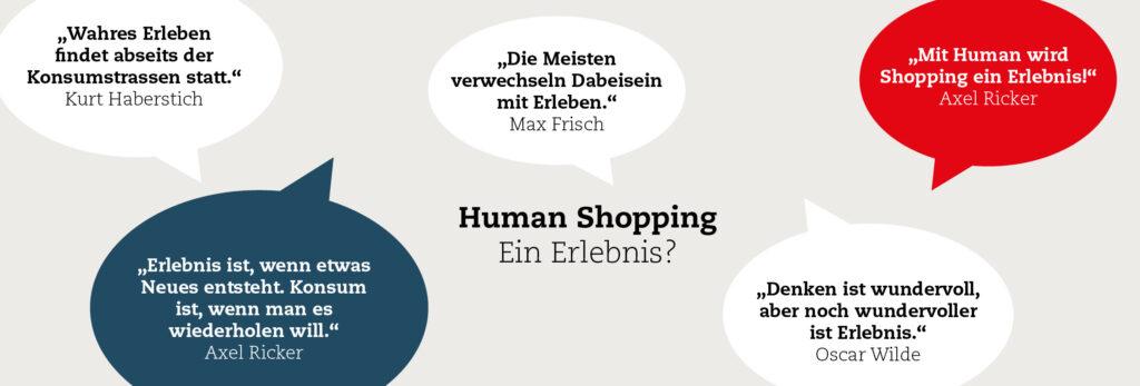 Human Shopping ein Erlebnis?